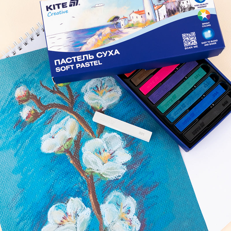 Пастель суха Kite Creative K-071, 12 кольорів