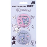 Набір значків світловідбиваючих Kite Kuromi HK25-107-2 Набір значків світловідбиваючих Kite Kuromi HK25-107-2