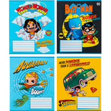 Тетрадь школьная Kite DC Comics DC24-235, 12 листов, в косую линию Тетрадь школьная Kite DC Comics DC24-235, 12 листов, в косую линию