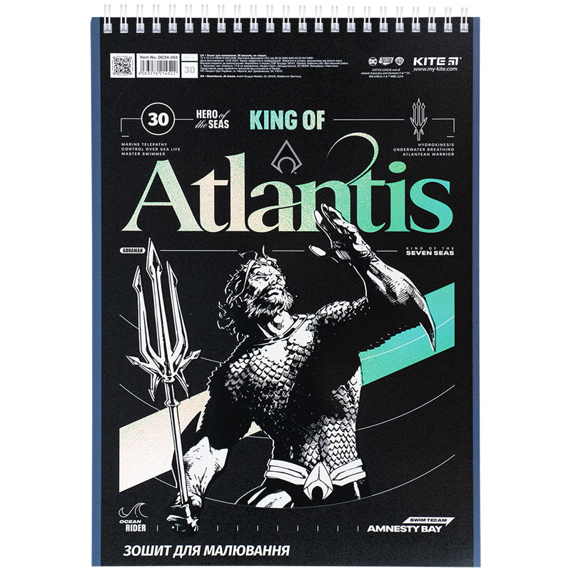 Тетрадь для рисования Kite DC Comics DC24-243, 30 листов