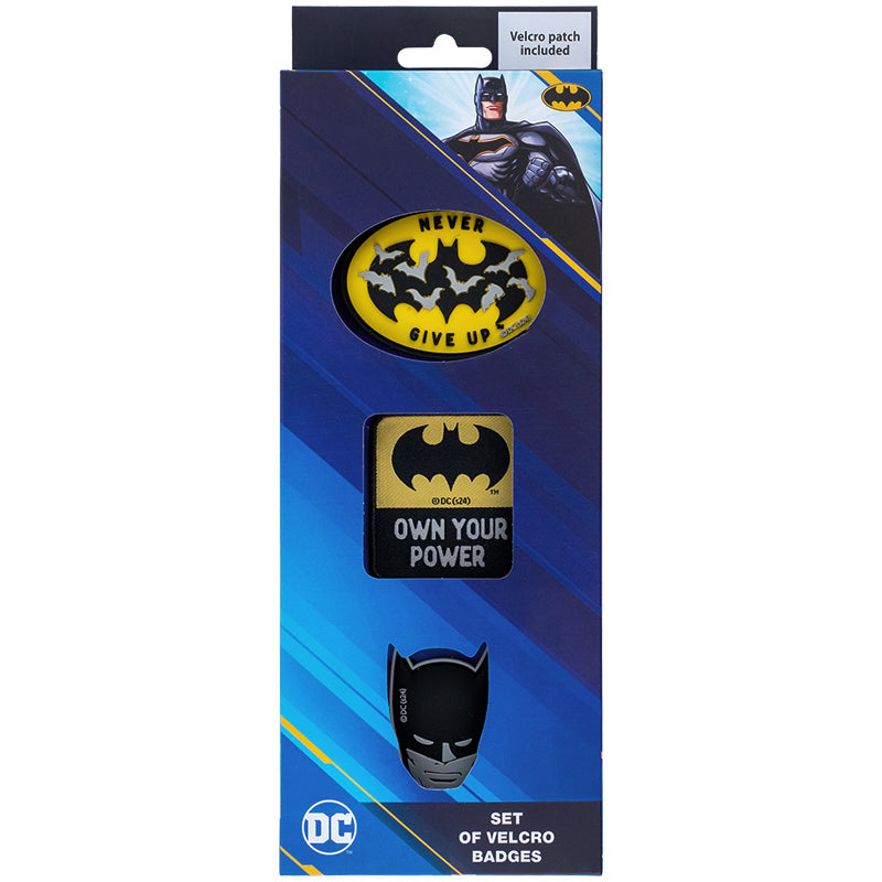 Набор бейджей на липучке Kite DC Comics Batman DC24-3012-1, 3 шт.