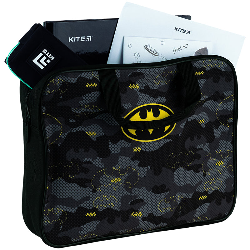 Школьная текстильная сумка Kite DC Comics Batman DC24-589, 1 отделение, A4