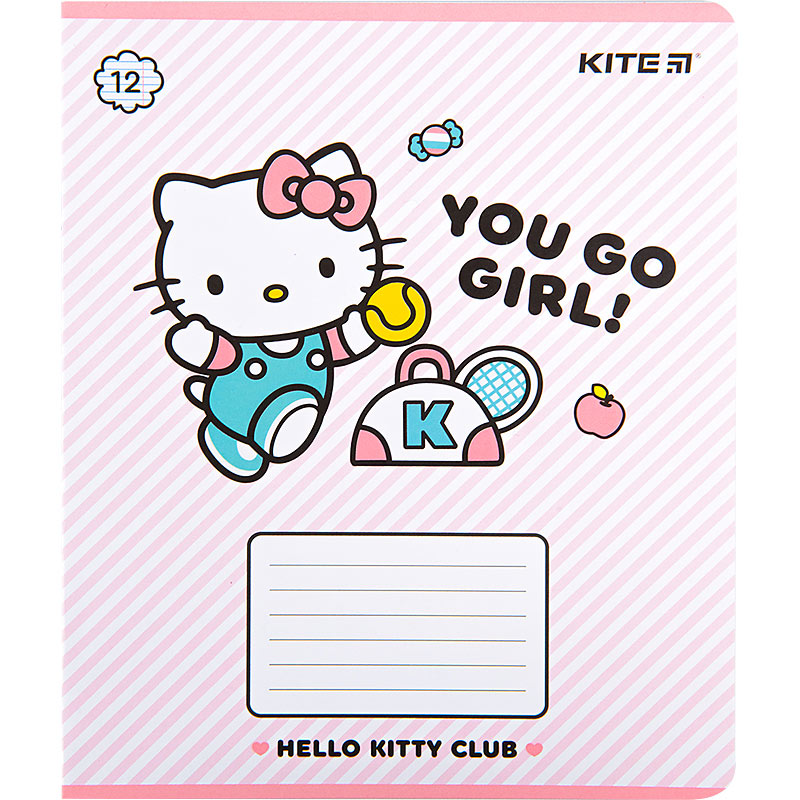 Зошит шкільний Kite Hello Kitty HK22-234, 12 аркушів, лінія