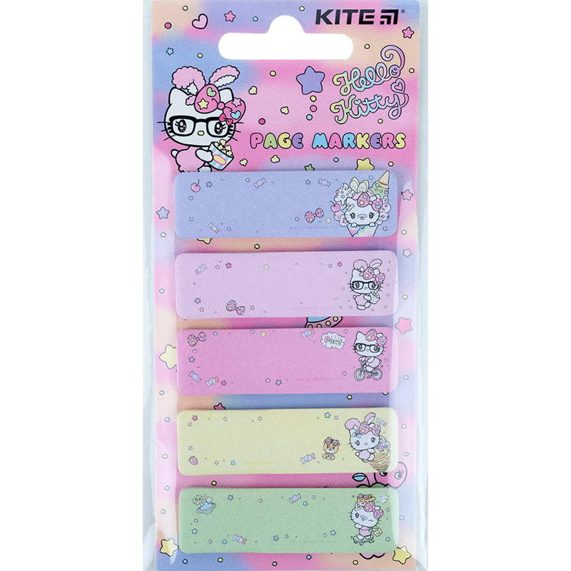 Закладка бумажная с рисунком Kite Hello Kitty HK23-480, 100 шт, 5х15х50 мм, прямоугольная