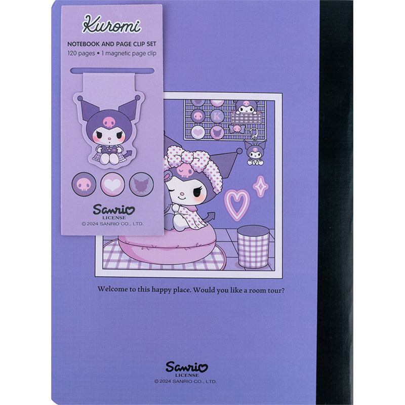 Блокнот з магнітною закладкою Kite Kuromi HK24-192, А5, 60 аркушів, клітинка