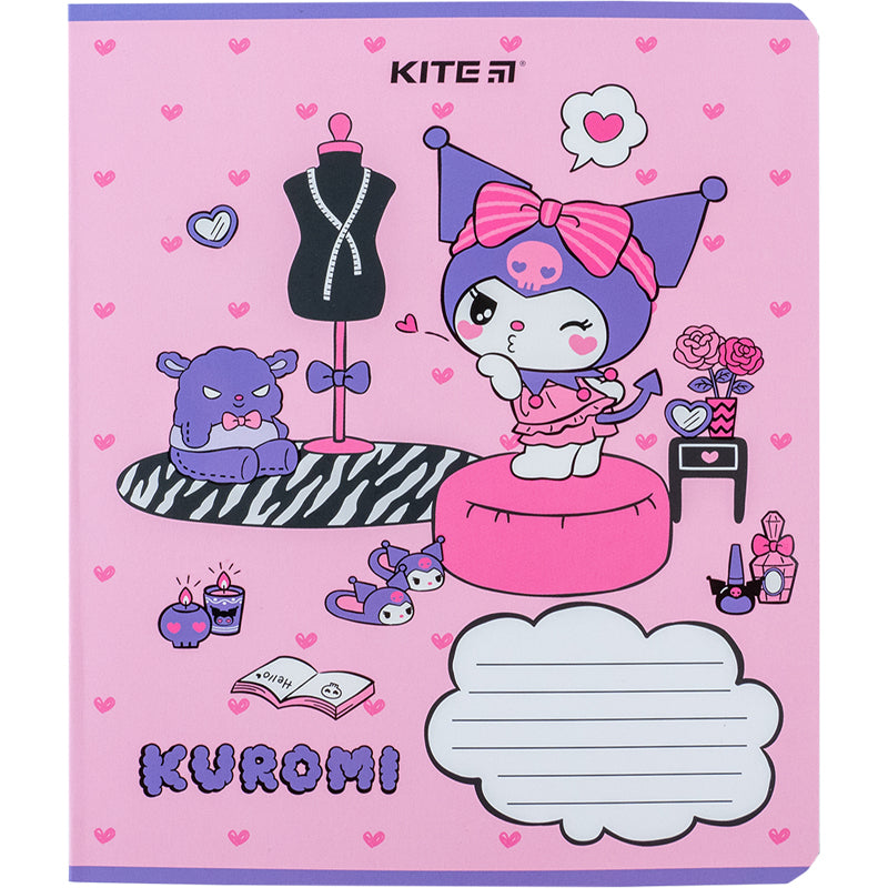 Зошит шкільний Kite Kuromi HK24-232-2, 12 аркушів, клітинка