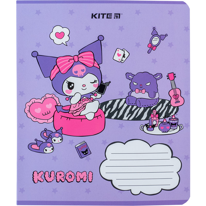 Зошит шкільний Kite Kuromi HK24-232-2, 12 аркушів, клітинка