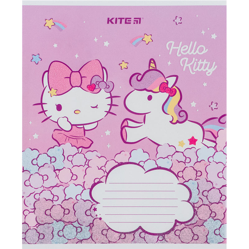 Тетрадь школьная Kite Hello Kitty HK24-235-1, 12 листов, в косую линию