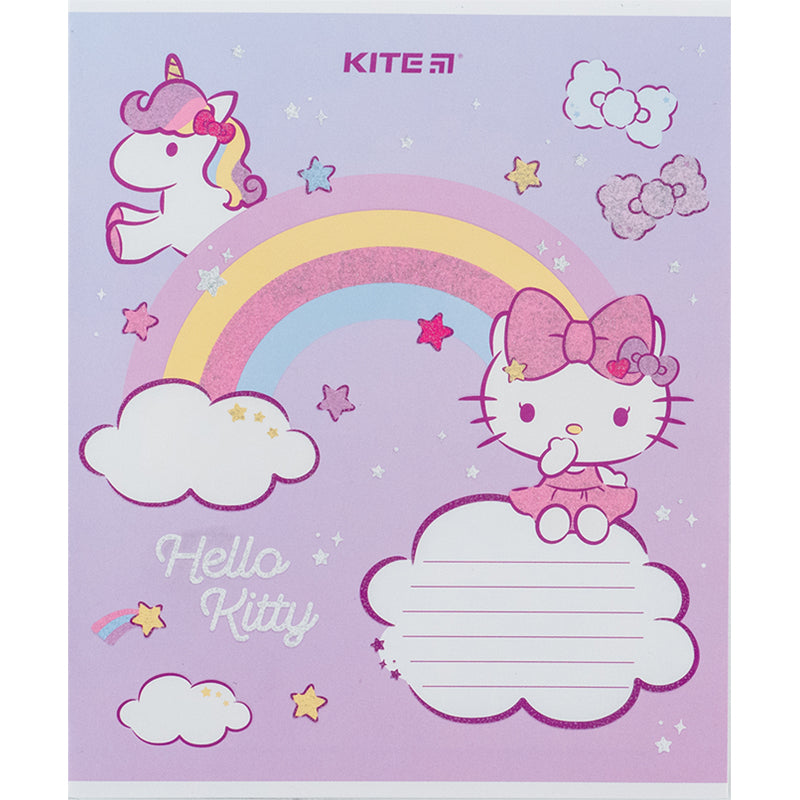 Тетрадь школьная Kite Hello Kitty HK24-235-1, 12 листов, в косую линию