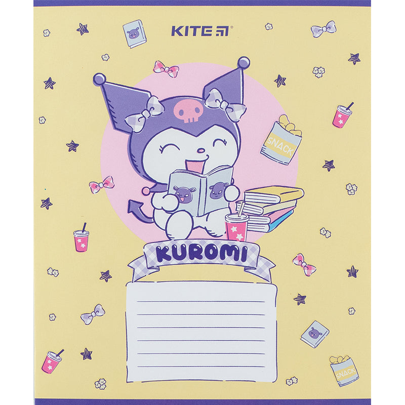 Зошит шкільний Kite Kuromi HK24-235-2, 12 аркушів, коса лінія
