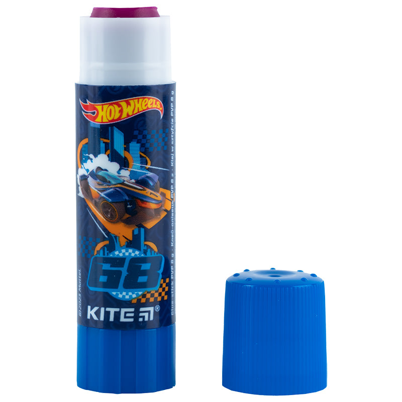 Клей-олівець з індикатором PVP Kite Hot Wheels HW23-130, 8 г