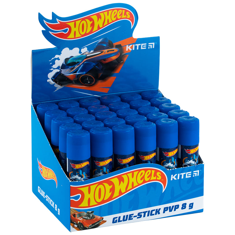 Клей-олівець з індикатором PVP Kite Hot Wheels HW23-130, 8 г