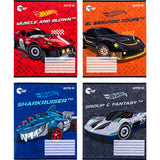 Тетрадь школьная Kite Hot Wheels HW24-235, 12 листов, в косую линию Тетрадь школьная Kite Hot Wheels HW24-235, 12 листов, в косую линию
