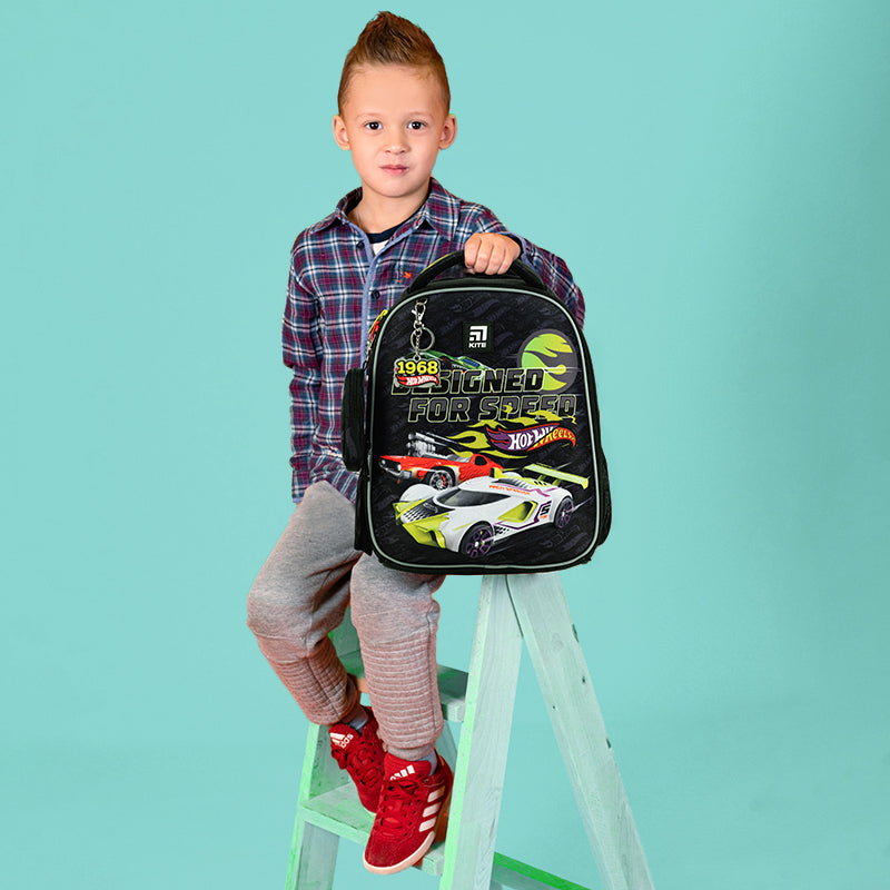 Рюкзак школьный каркасный Kite Education Hot Wheels HW24-555S