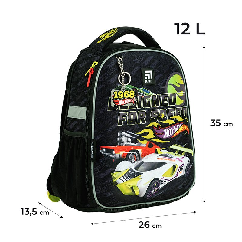 Рюкзак шкільний каркасний Kite Education Hot Wheels HW24-555S