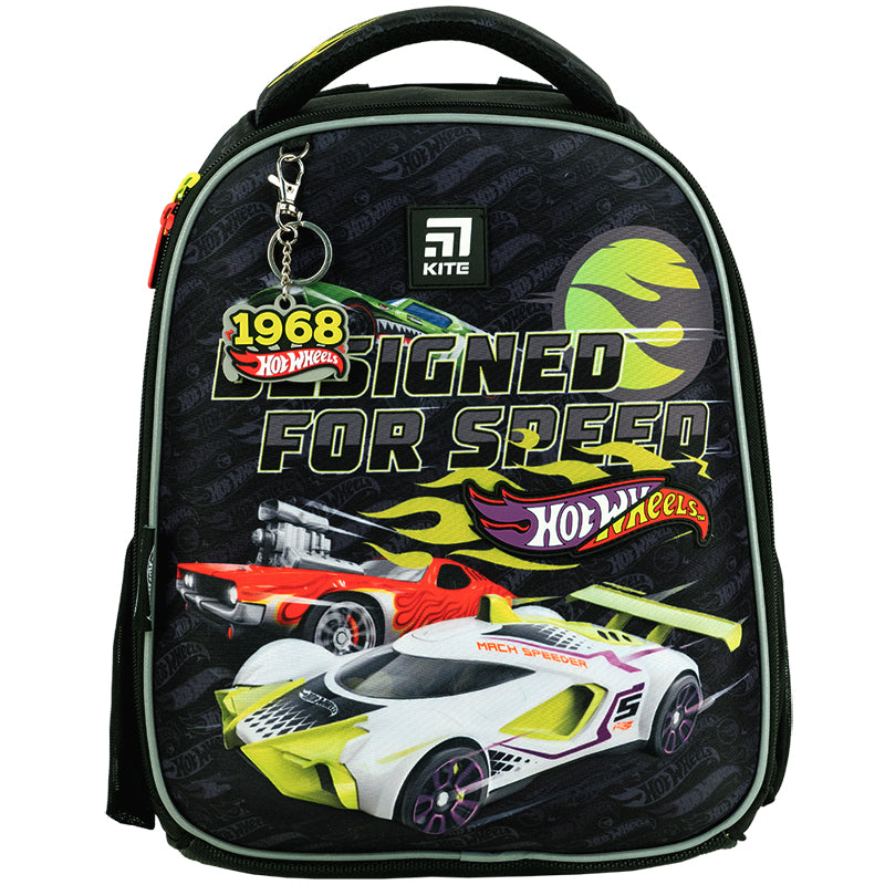 Рюкзак школьный каркасный Kite Education Hot Wheels HW24-555S