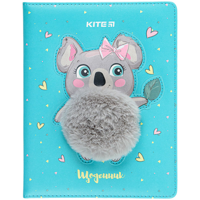 Щоденник шкільний Kite Pretty koala K22-264-8, тверда обкладинка, PU