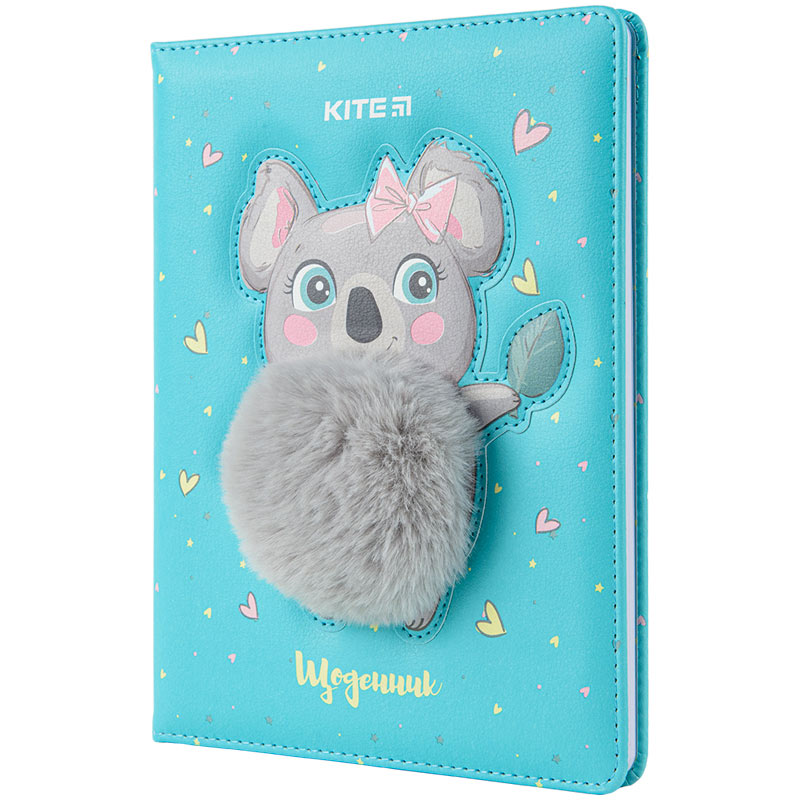 Щоденник шкільний Kite Pretty koala K22-264-8, тверда обкладинка, PU