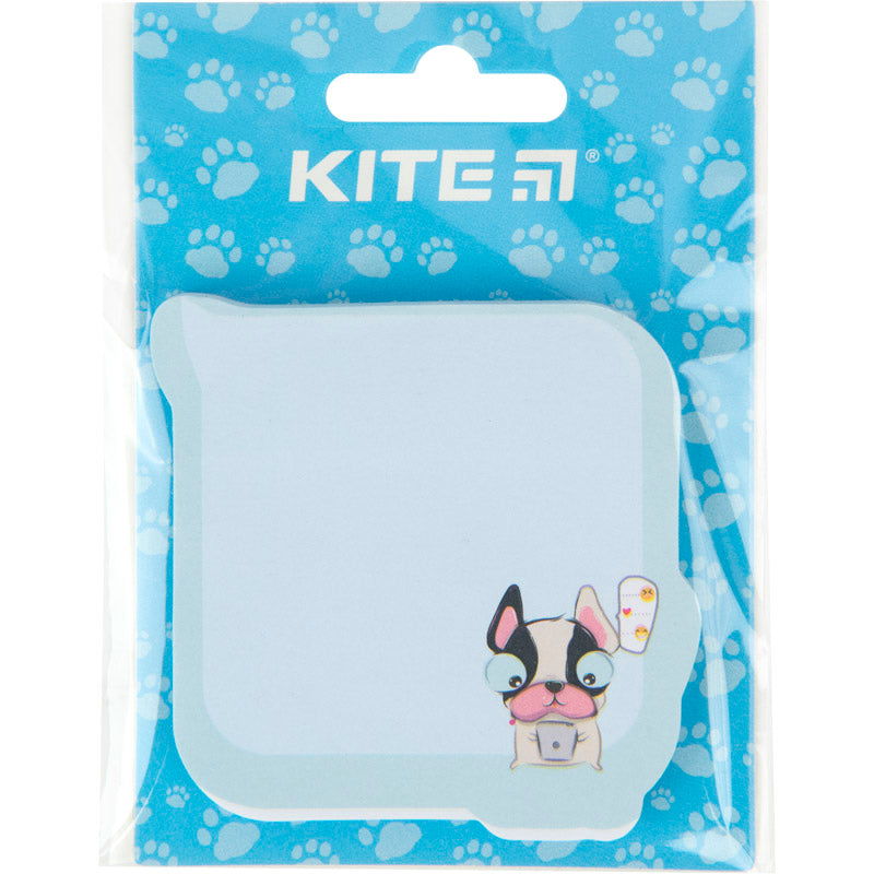 Блок паперу з клейким шаром Kite Chat dog K22-298-4, 70х70 мм, 50 аркушів