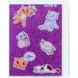 Блокнот Kite Purple cats K22-462-2, 80 аркушів, клітинка, силіконова обкладинка Блокнот Kite Purple cats K22-462-2, 80 аркушів, клітинка, силіконова обкладинка
