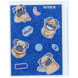 Блокнот Kite Blue dogs K22-462-4, 80 аркушів, клітинка, силіконова обкладинка Блокнот Kite Blue dogs K22-462-4, 80 аркушів, клітинка, силіконова обкладинка