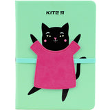 Блокнот Kite Green cat K22-464-2, В6, 96 аркушів, клітинка Блокнот Kite Green cat K22-464-2, В6, 96 аркушів, клітинка