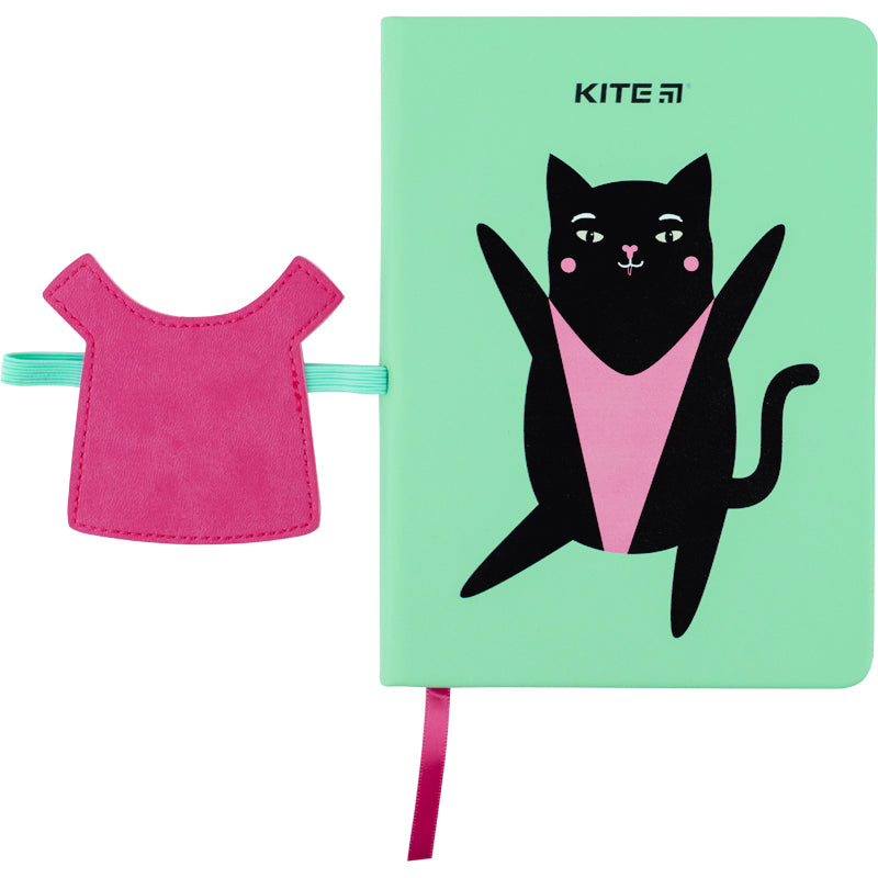 Блокнот Kite Green cat K22-464-2, В6, 96 аркушів, клітинка