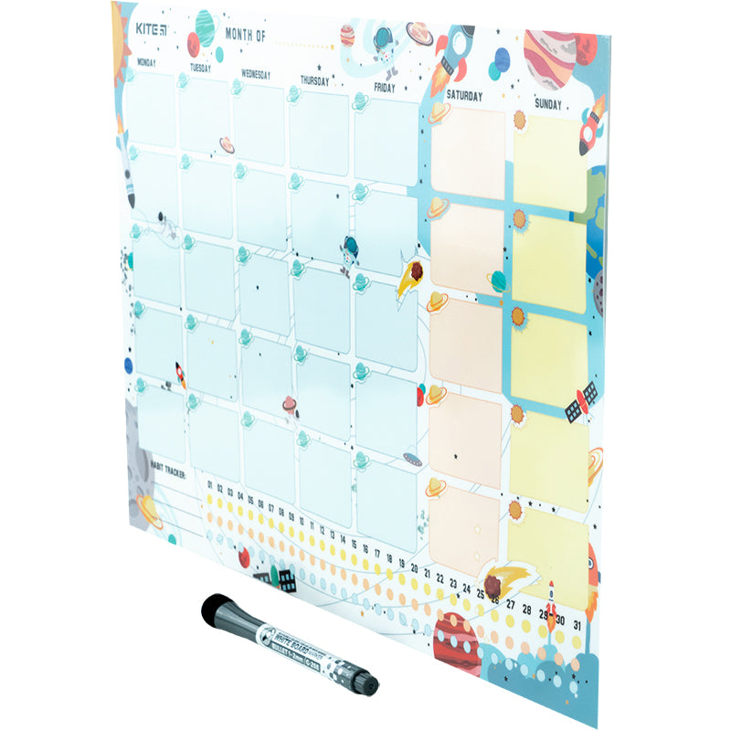 Планер настінний на місяць Kite Space K22-470-1, А3