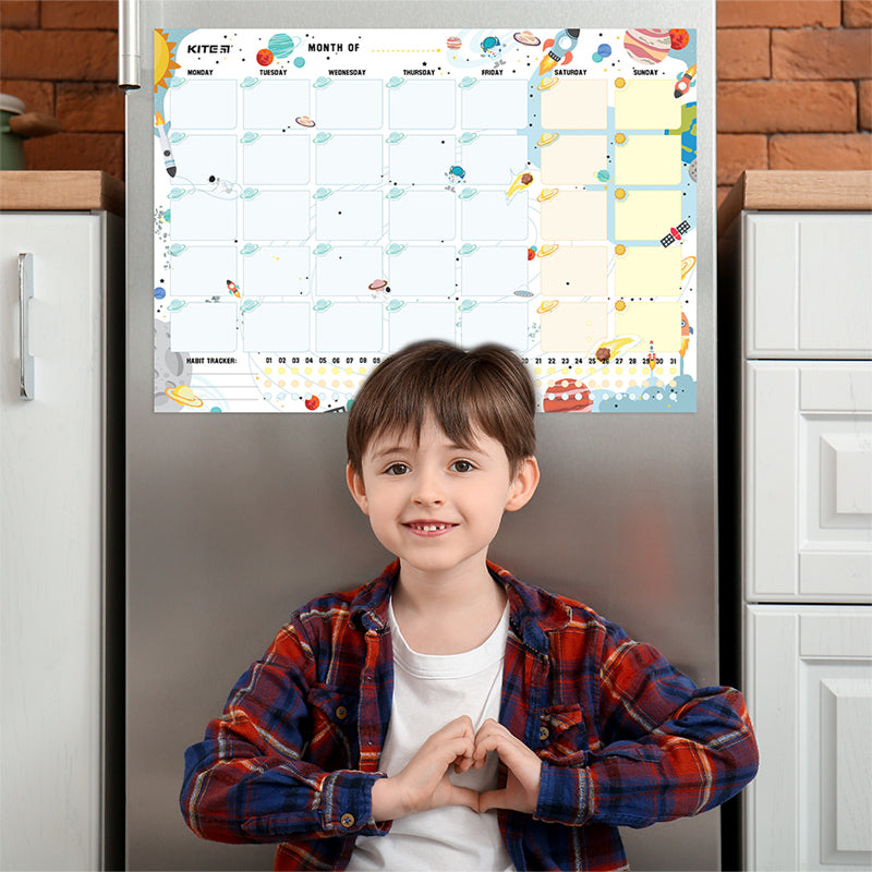 Планер настінний на місяць Kite Space K22-470-1, А3