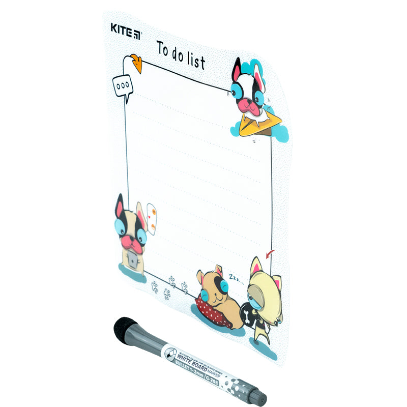 Планер настенный To do list Kite Funny dogs K22-472-3, А5
