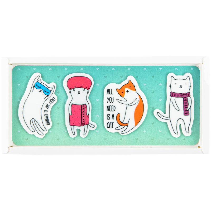 Закладки пластикові Kite Cats K22-479-6, 4x20 шт, 35х50 мм