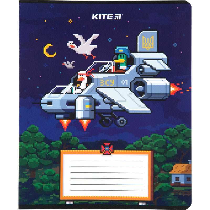 Тетрадь школьная Kite Пиксель K23-232-1, 12 листов, клетка