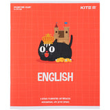 Зошит предметний Kite Cat K23-240-18, 48 аркушів, лінія, англійська мова Зошит предметний Kite Cat K23-240-18, 48 аркушів, лінія, англійська мова