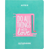 Щоденник шкільний Kite Things with love K23-283-4, м'яка обкладинка, PU Щоденник шкільний Kite Things with love K23-283-4, м'яка обкладинка, PU