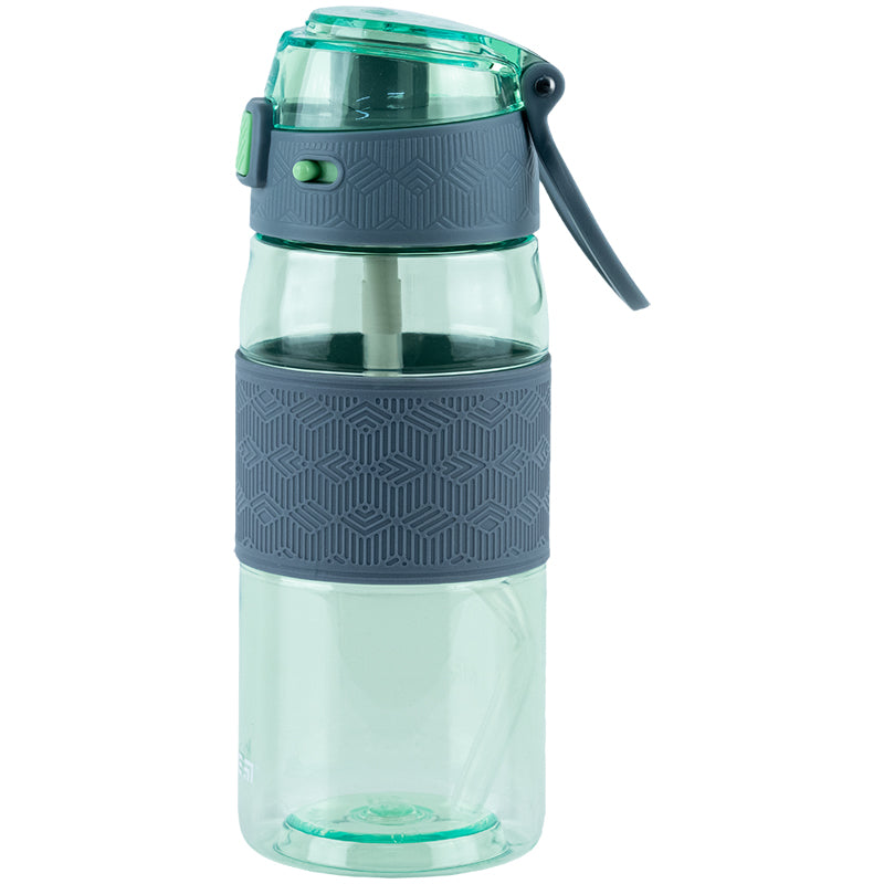 Бутылочка для воды Kite K24-1201-2, 600 мл, зелёно-серая