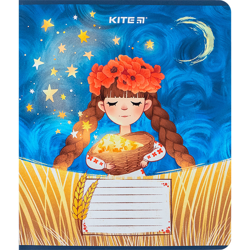 Тетрадь школьная Kite Красавицы K24-232-2, 12 листов, клетка