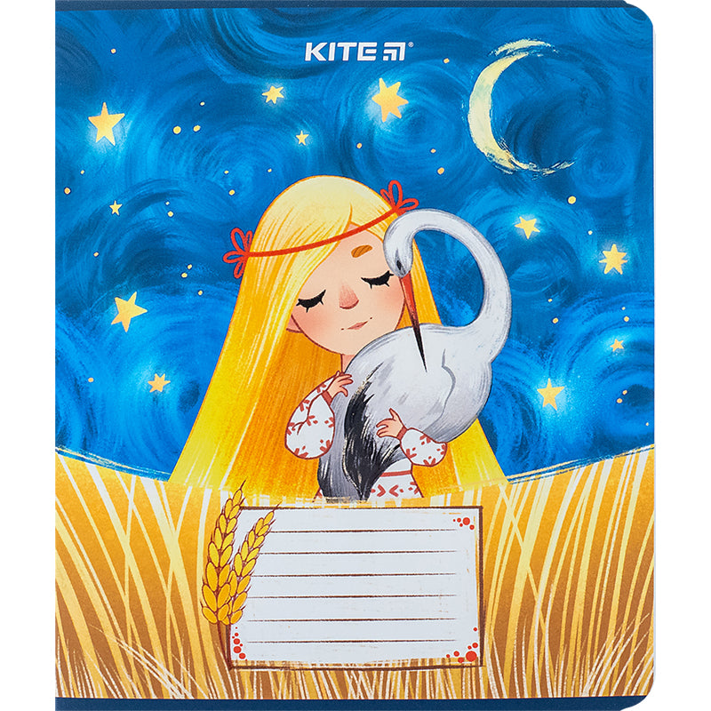 Тетрадь школьная Kite Красавицы K24-232-2, 12 листов, клетка