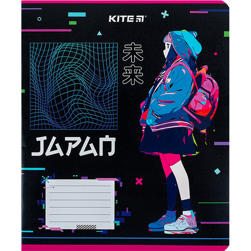 Зошит шкільний Kite Anime K24-234-1, 12 аркушів, лінія