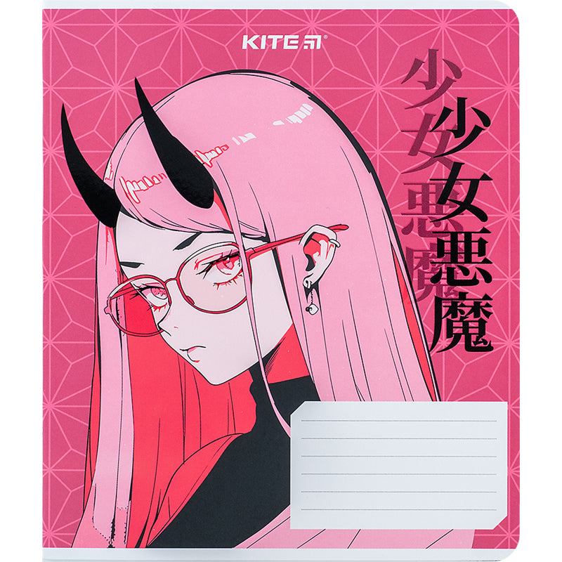 Зошит шкільний Kite Anime K24-236-2, 18 аркушів, клітинка