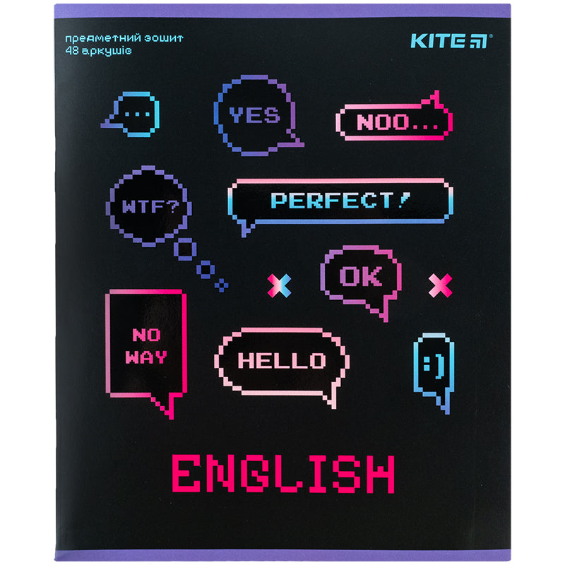 Зошит предметний Kite Neo K24-240-10, 48 аркушів, лінія, англійська мова