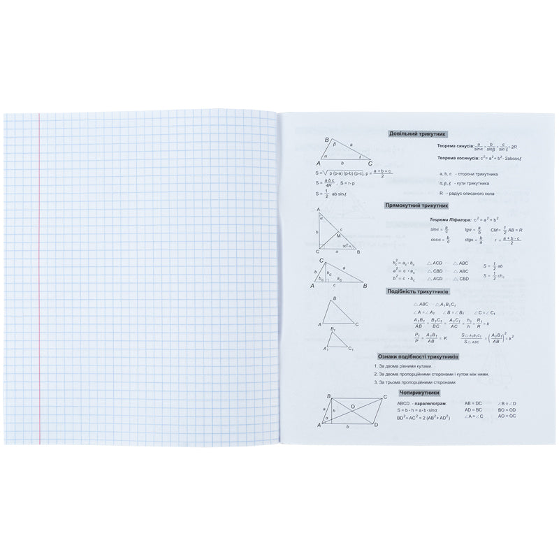 Зошит предметний Kite Sketch K24-240-19, 48 аркушів, клітинка, геометрія