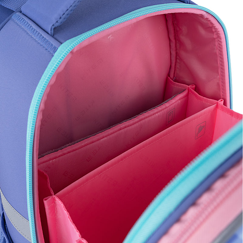 Рюкзак шкільний каркасний Kite Education Purple Chequer K24-531M-2