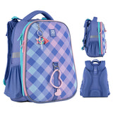 Рюкзак шкільний каркасний Kite Education Purple Chequer K24-531M-2 Рюкзак шкільний каркасний Kite Education Purple Chequer K24-531M-2