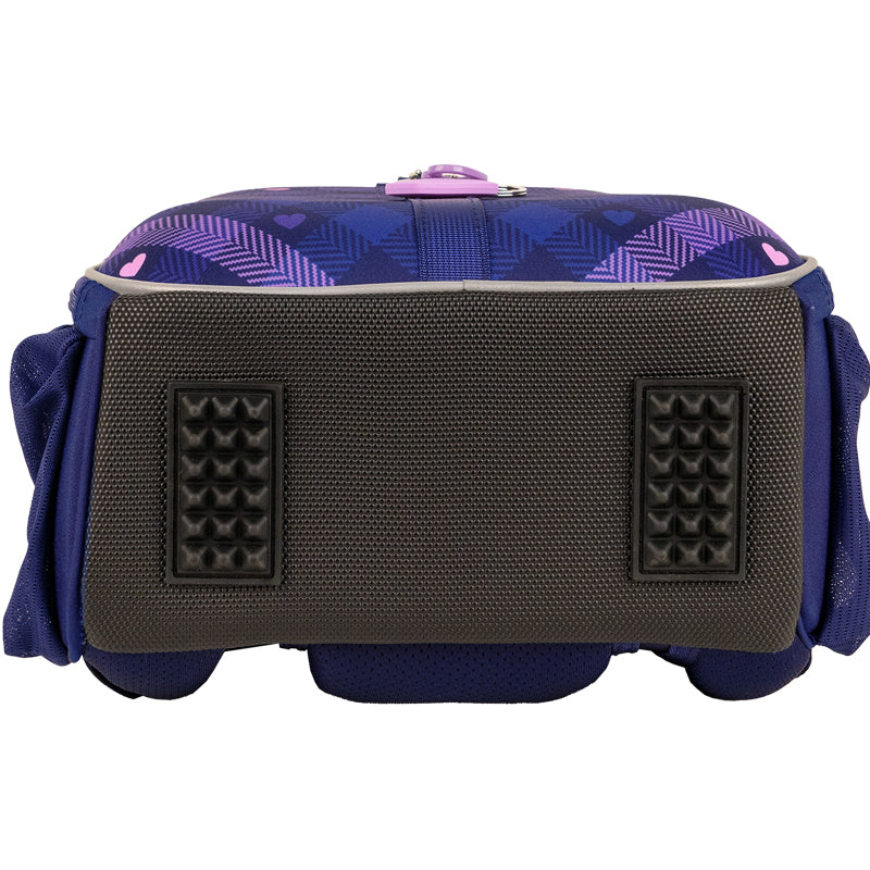Рюкзак школьный каркасный Kite Education Check and Hearts K24-555S-1