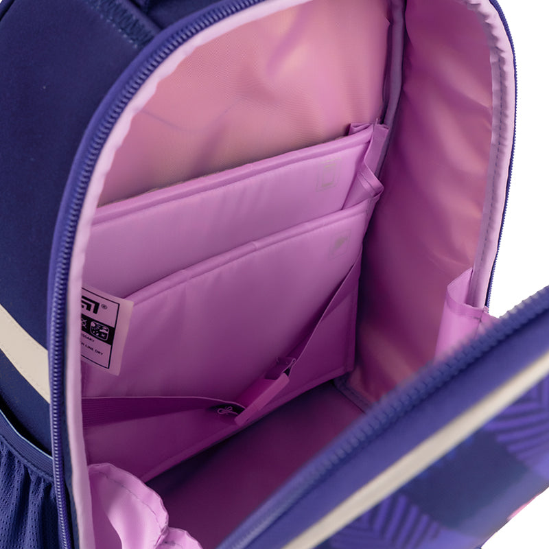 Рюкзак школьный каркасный Kite Education Check and Hearts K24-555S-1