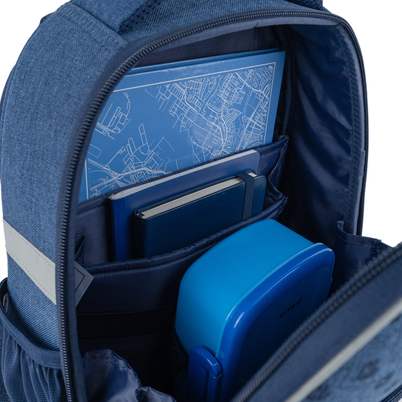 Рюкзак школьный каркасный Kite Education College Line boy K24-555S-4