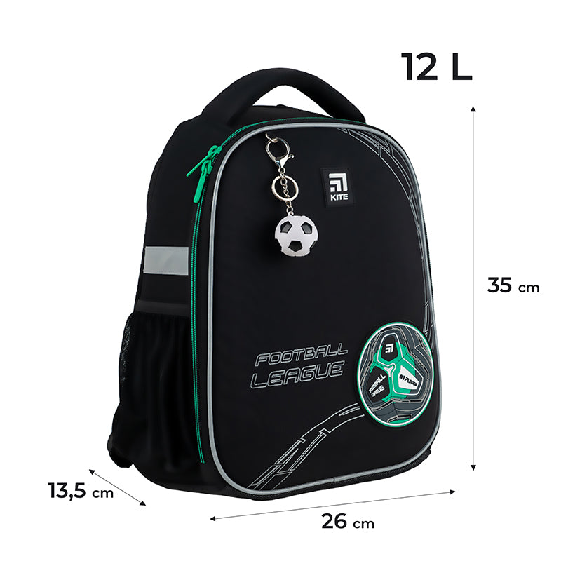Рюкзак школьный каркасный Kite Education Football K24-555S-9
