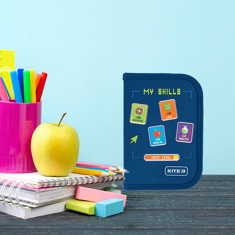 Пенал без наполнения Kite K24-621-6, 1 отделение, 1 отворот