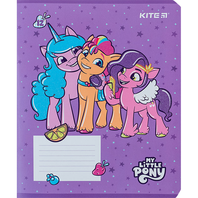 Зошит шкільний Kite My Little Pony LP24-232, 12 аркушів, клітинка
