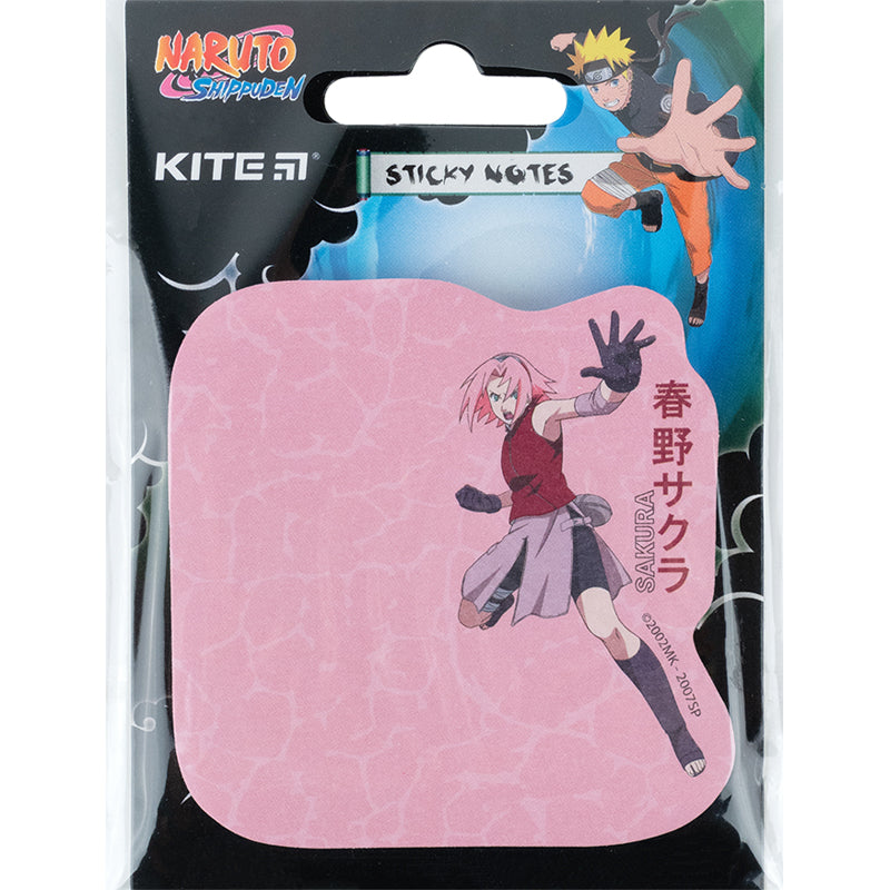 Блок паперу з клейким шаром Kite Naruto NR23-298-2, 70х70 мм, 50 аркушів